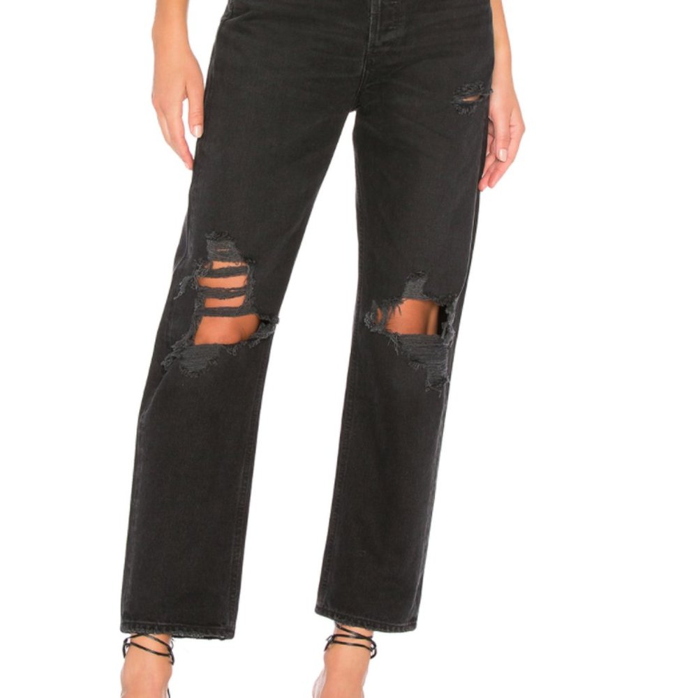 AGOLDE 90s Fit Loose Sz 26 in Audio (Black)
